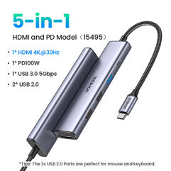 Hub USB 5 em 1 Ugreen adaptador