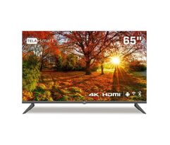 Smart TV 65" HQ 4K com Conversor Digital externo 3 HDMI 2 USB WI-FI Design Slim e tela Frameless