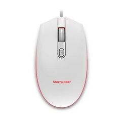 Mouse Gamer Multi, 2400DPI, LED de 7 Cores, USB 2.0, Branco MO299