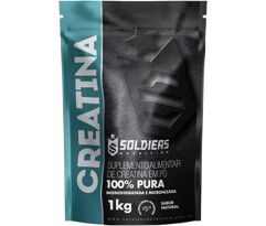 Creatina Monohidratada 1Kg 100% Pura Importada Soldiers Nutrition