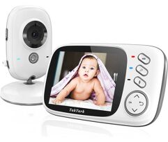 Babá Eletronica Câmera TakTark 3.2" Visão Noturna Áudio Bidirecional Canção de Ninar
