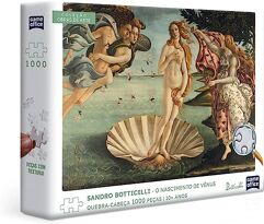 Quebra-cabeça 1000 peças Sandro Botticelli - Nascimento de Vênus - Toyster Brinquedos, Multicolorido