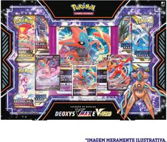 Box Pokémon Coleção De Batalhas Deoxys VMAX E V-ASTRO