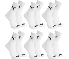 Kit 06 Pares Meia Puma Cano Médio Esportiva Everyday Algodão Adulto Unissex