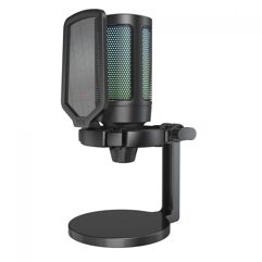 Microfone Gamer Fifine Ampligame A6NEO RGB USB