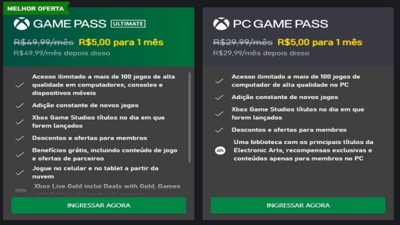 gamepass 5 reais