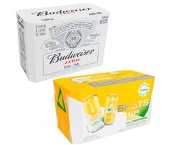 Skol Beats Caipirinha 269ml 8 Unidades + Cerveja Budweiser Zero Álcool 350ml 8 Unidades