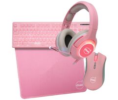 Combo Gamer 4 em 1 Dazz Serie M Rosa