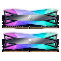 Memória XPG Spectrix D60G, RGB, 16GB (2x8GB), 3600MHz, DDR4, CL18, Cinza AX4U36008G18I-DT60