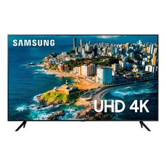 Smart TV 70 Polegadas Samsung UHD 4K, 3 HDMI, 1 USB, Bluetooth, Wi-Fi, Gaming Hub, Tela sem limites, Alexa built in UN70CU7700GXZD