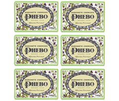 Kit 6 Sabonetes Cremoso Phebo Alfazema Provençal