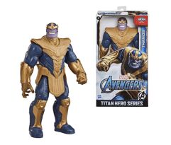Boneco Thanos 30cm Marvel Vingadores Titan Hero Series Blast Gear Deluxe Hasbro - E7381