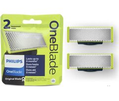 Kit 2 Lâminas Philips Substituíveis para aparelho OneBlade QP220/51