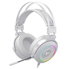 Headset Gamer Redragon Lamia 2, RGB, 7.1, 40mm, Suporte Incluso Branco - H320W-RGB