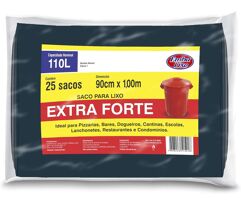 Saco para Lixo Embalixo 110L Profissional Extra Forte 25 Unidades