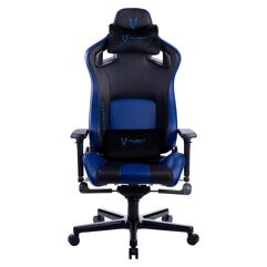 Cadeira Gamer Husky Gaming Hailstorm 900 Preto e Azul Com Almofadas Reclinável com Sistema Frog Descanso de Braço 3D HGMA088