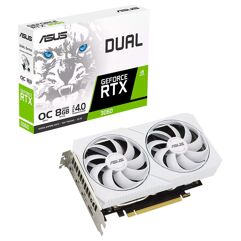 Placa de Vídeo RTX 3060 White OC Edition Asus NVIDIA Dual GeForce 8 GB GDDR6 DLSS Ray Tracing DUAL-RTX3060-O8G-WHITE