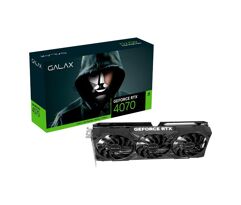 Placa de Vídeo RTX 4070 1-Click OC 3X Black PCI-E Galax NVIDIA GeForce, 12GB GDDR6X DLSS G-Sync Ray Tracing 192 bits 47NOM7MD7QOC