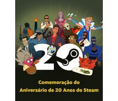 Ganhe lembrancinhas grátis no Aniversário de 20 anos do Steam