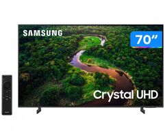 Smart TV Samsung 70” Crystal Alexa 3 HDR10 Gaming Hub LED 4K Ultra HD 70CU8000