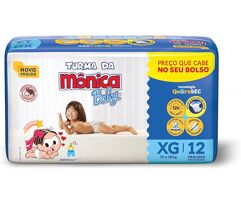 Pacote Fraldas Turma da Monica Baby Jumbinho XG 12 Unidades