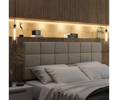 Cabeceira de Cama Queen Casal Bia 1,60 Palha