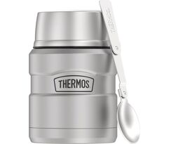 Pote Térmico de Alimentos Thermos inoxidável King 473 ml com colher dobrável