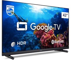 Smart TV Philips 43" Full HD Google TV Comando de Voz HDR 3 HDMI Wifi 5G 43PFG6918/78