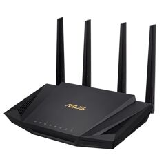Roteador ASUS RT-AX3000 WiFi 6 AiMesh Dual Band 2976 Mbps Controle dos Pais Preto 90IG04Q0-MY3R20