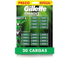 Carga para Aparelho de Barbear Gillette Mach3 Sensitive 20 unidades