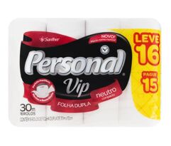 Papel Higiênico Folha Dupla Neutro Personal Vip