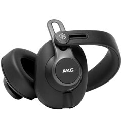 Fone De Ouvido AKG K371 Dobrável De Estúdio 50 mm Preto