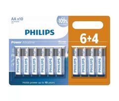 Pilhas Alcalina AA Philips com 10 unidades