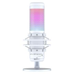 Microfone Gamer HyperX QuadCast S Podcast Antivibração LED RGB USB Compatível com PC PS4 e Mac Branco 519P0AA