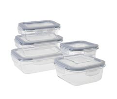 Conjunto de Potes de Vidro 5 Peças Casual Home