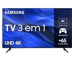 Samsung Smart TV Crystal 43" 4K UHD CU7700 Alexa built in, Samsung Gaming Hub - UN43CU7700GXZD