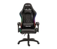 Cadeira Gamer Falcon RGB Com inclinação multifuncional até 130° jx-1039rgb