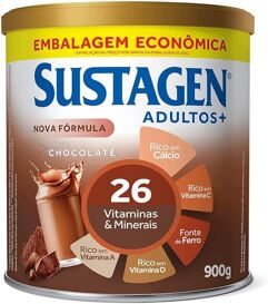 Complemento Alimentar Sustagen Adultos+ Sabor Chocolate Lata 900g