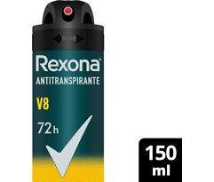 Desodorante Antitranspirante Aerosol Rexona V8 72 horas 150ml Masculino