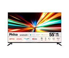 Smart TV Philco 55" LED HDR 4K HDMI USB Dolby Audio Chromecast PTV55G7EAGCPBL
