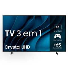 Smart TV Samsung 75" Crystal UHD 4K 75CU8000 2023 Painel Dynamic Crystal Color Design AirSlim Tela