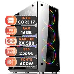 Pc Gamer 3green Extreme 3e-010 Intel Core I7 3ª Geração 16GB RAM SSD 256GB Radeon RX 580 8GB 600w