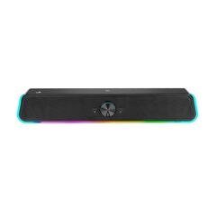 Caixa de Som Gamer Rise Mode Aura Sound S4 RGB Rainbow 3W*2 Preto RM-SP-04-RGB