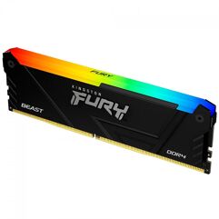 Memória Kingston Fury Beast RGB 16GB 3200MHz DDR4 CL16 KF432C16BB12A/16