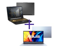 Combo Notebook Gamer ASUS TUF Gaming F15 FX507ZC4-HN100 + Notebook ASUS Vivobook X1502ZA-EJ1764W