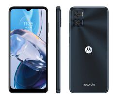 Smartphone Motorola Moto E22 64GB Preto 4G 4GB RAM 6,5” Câm. Dupla + Selfie 5MP Dual Chip