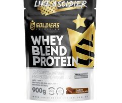 2 Unidades de Whey Blend Protein Concentrado e Isolado 900g Soldiers Nutrition