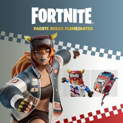 Pacote Rodas Flamejantes do Fortnite Grátis para Assinantes PS Plus PS4 & PS5
