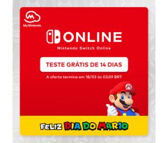Ganhe 14 dias de Nintendo Switch Online de graça