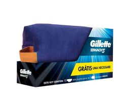 Kit 12 Cargas De Aparelho Para Barbear Gillette Mach3 + Nécessaire Grátis